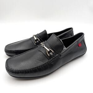 MJNY by Marc Joseph Slip-On Loafer Shoes Men's Leather Black Size US10 EU43